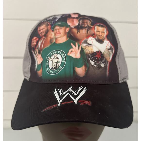 WWE Superstars Hat Cap 2013 Youth Small Adjustable Undertaker John Cena CM Punk - Picture 1 of 9